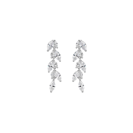 Pendientes Itemporality Plata Cascada Hojas SEA-101-236-UU