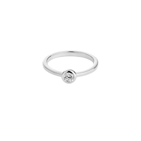Anillo Itemporality Plata Circonita En Bisel SRN-101-086-10