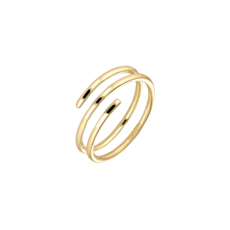 Anillo Itemporality Plata Baño Oro Espiral SRN-200-125-12