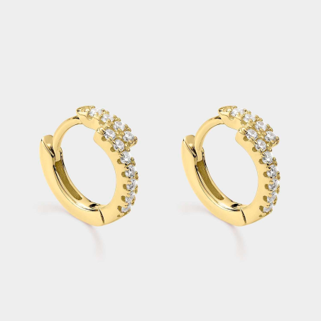 Pendientes Itemporality Baño Oro Aro Zigzag SEA-201-354-UU