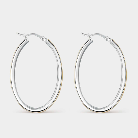 Pendientes Itemporality Plata Aro Bicolor SEA-400-374-UU