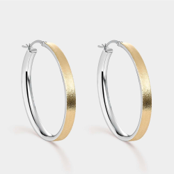 Pendientes Itemporality Plata Aro Bicolor SEA-400-374-UU