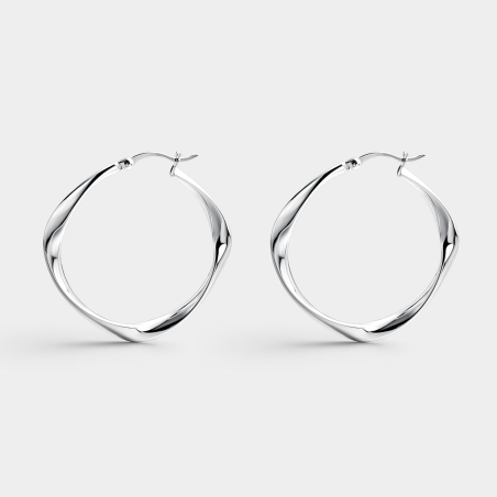 Pendientes Itemporality Plata Aro Rizado SEA-100-397-UU