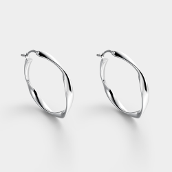 Pendientes Itemporality Plata Aro Rizado SEA-100-397-UU