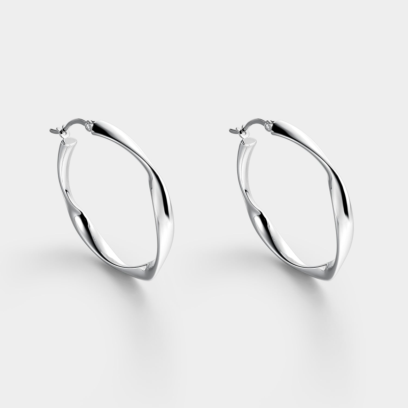 Pendientes Itemporality Plata Aro Rizado SEA-100-397-UU
