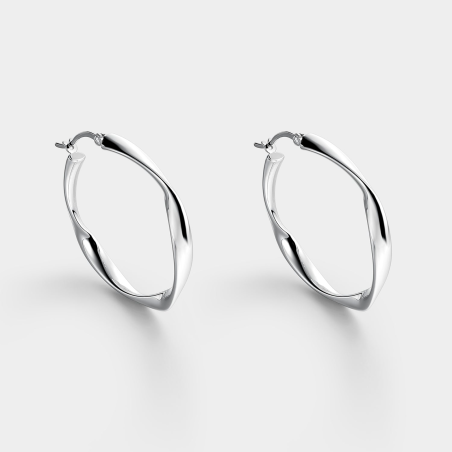 Pendientes Itemporality Plata Aro Rizado SEA-100-397-UU