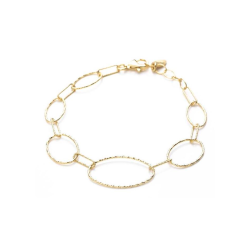 Pulsera Itemporality Plata Baño Oro Eslabón Ovalado SBR-200-070-UU