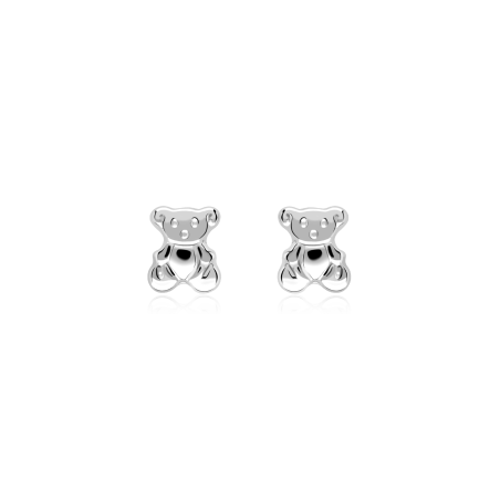 Pendientes Plata de ley "Osito"