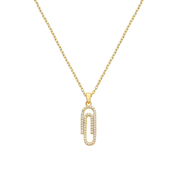 Collar Itemporality Baño Oro Clip Circonitas SNL-201-013-UU