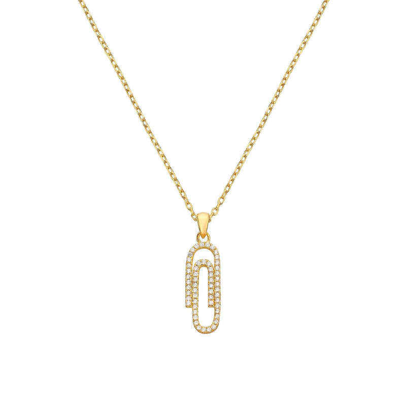 Collar Itemporality Baño Oro Clip Circonitas SNL-201-013-UU