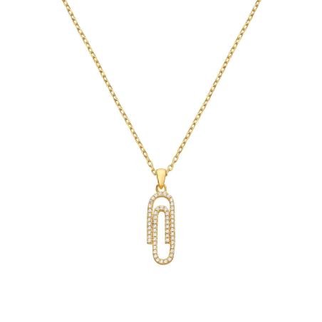 Collar Itemporality Baño Oro Clip Circonitas SNL-201-013-UU
