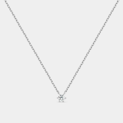 Collar Itemporality Plata Y Circonitas 6 Garras SNL-101-025-01