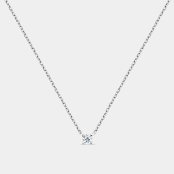 Collar Itemporality Plata Y Circonitas 4 Garras SNL-101-026-01