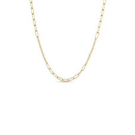 Collar Itemporality Baño Oro Eslabones Rectangulares SNL-200-119-UU