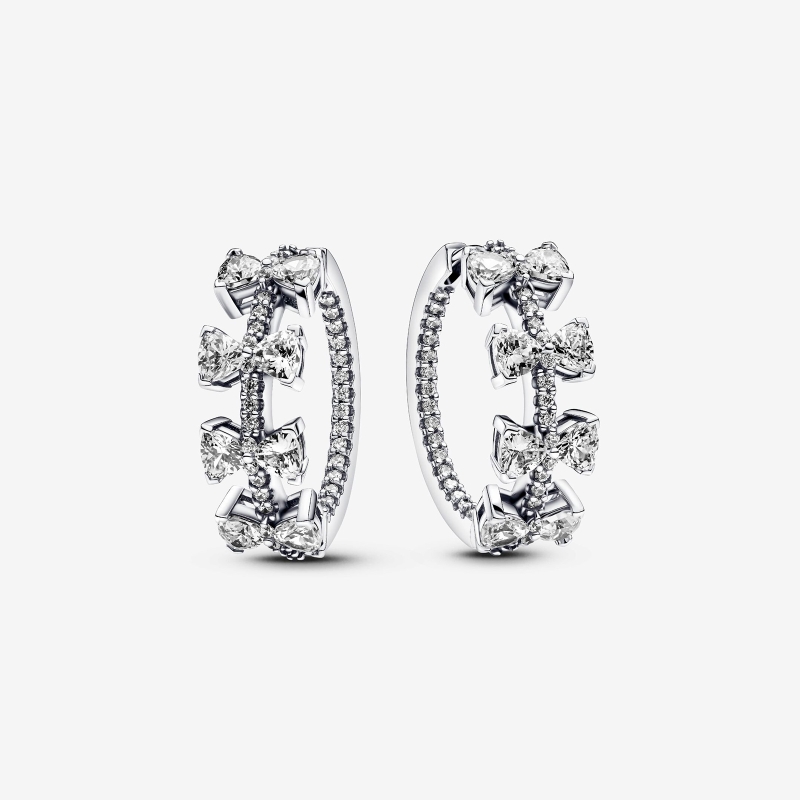 Pendientes Pandora Aro Lazos Brillantes 293545C01 Pendientes Pandora Aro Lazos Brillantes 293545C01