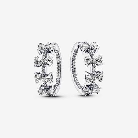 Pendientes Pandora Aro Lazos Brillantes 293545C01