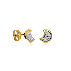 PENDIENTES "NAUPLIA" LUNAS ORO 18K