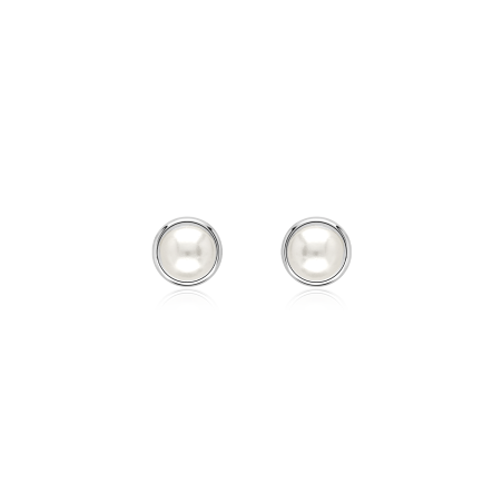 Pendientes Plata de ley y perlas 5mm "Antonia"