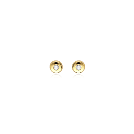 Pendientes Oro 18k y diamantes "Dama"