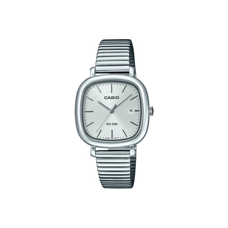 Reloj Casio Acero Esfera Blanca LTP-B166D-7AVEF