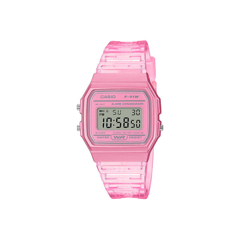 Reloj Casio Vintage Rosa F-91WS-4EF