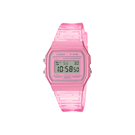 Reloj Casio Vintage Rosa F-91WS-4EF