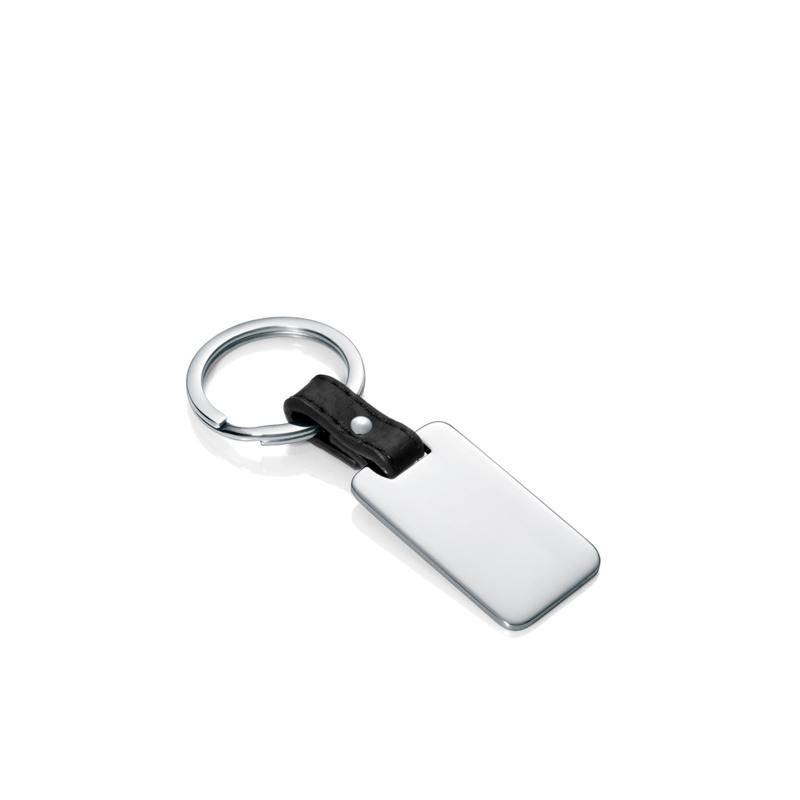 Llavero Viceroy Magnum Acero Y Piel Negra 6465L01010