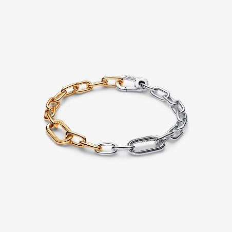 Pulsera Pandora Me Eslabones Plata Oro 563689C00