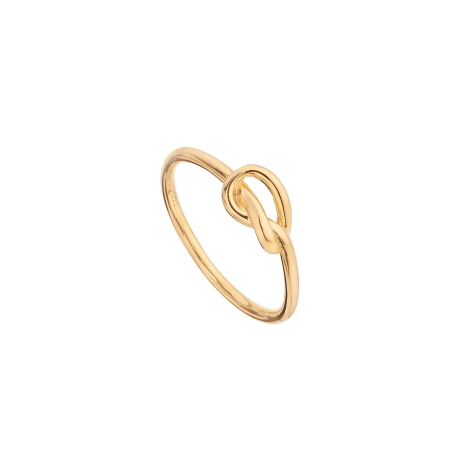 Anillo Itemporality Plata Baño Oro Nudo SRN-200-054-12