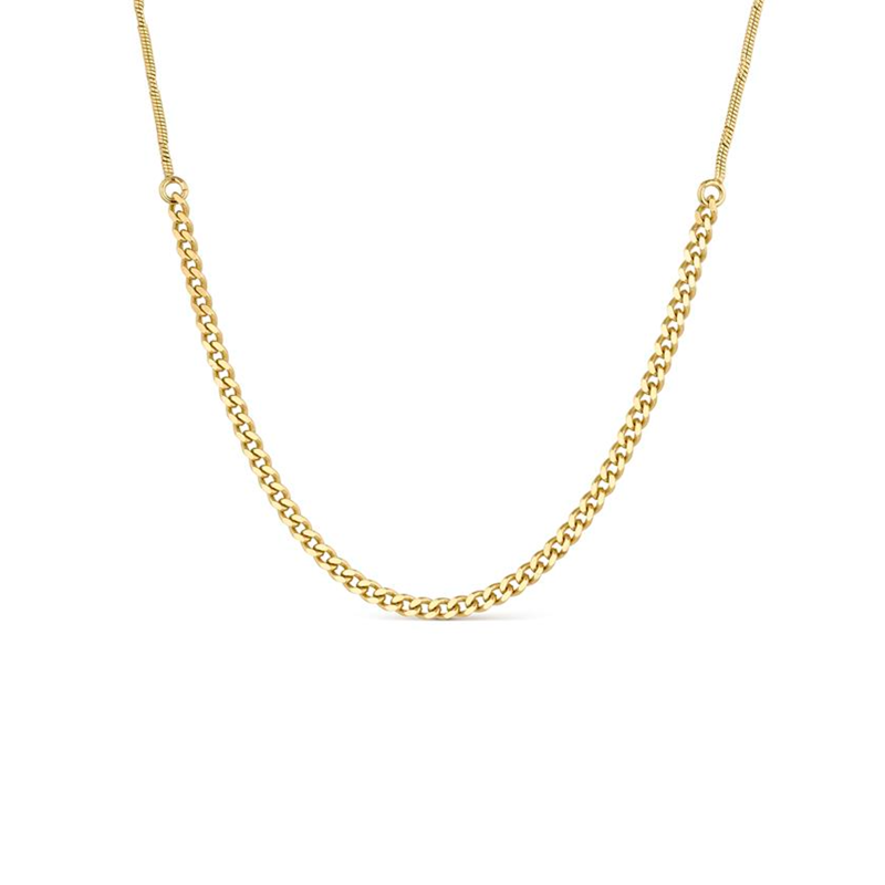 Collar Itemporality Plata Cadena Eslabones Cubanos SNL-200-111-UU