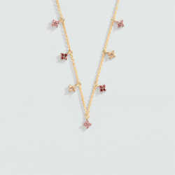 Collar Agatha Paris Baño Oro Flores Y Circonitas 2690232-315-TU