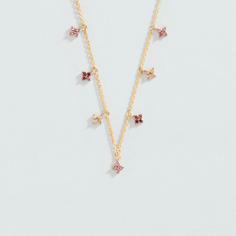 Collar Agatha Paris Baño Oro Flores Y Circonitas 2690232-315-TU