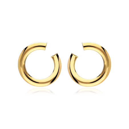 Pendientes Oro 18k Círculos 23mm "Daire"