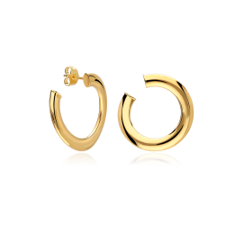 Pendientes Oro 18k Círculos 23mm "Daire"