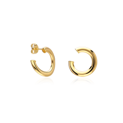 Pendientes Oro 18k Círculos 15mm "Daire"