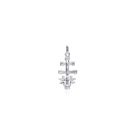 Colgante cruz plata de ley 13mm "Caravaca"