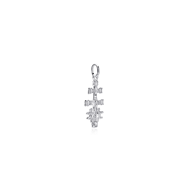 Colgante cruz plata de ley 13mm "Caravaca"