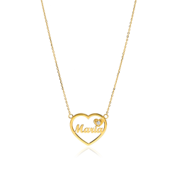 GARGANTILLA  VISALIA  PERSONALIZADA ORO 18K