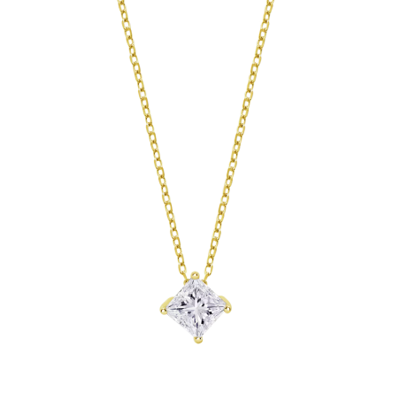Collar Lotus Silver Plata y circonita LP3835-1/2