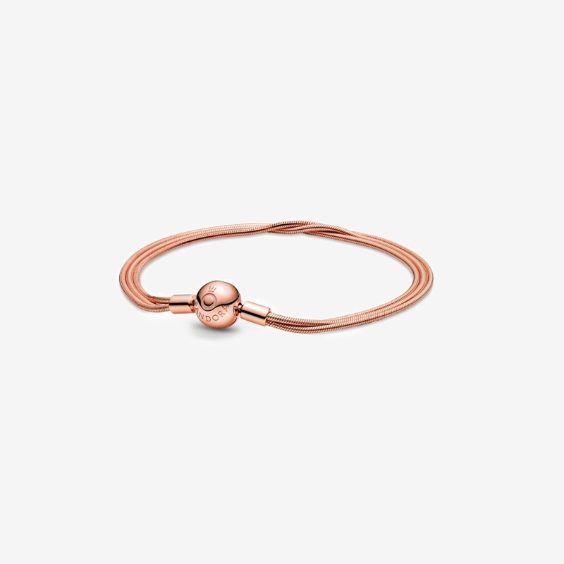 Pulsera Pandora Moments Rose Multi Cadena 589338C00