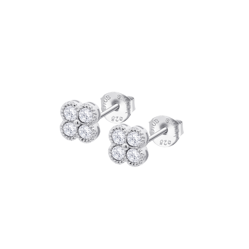 Pendientes Lotus Silver Plata y circonitas LP3889-4/3