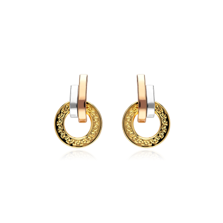 Pendientes Oro 18k tricolor "Dajla"