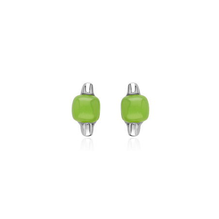 Pendientes Plata primera ley y gema verde "Olive" Pendientes Plata primera ley y gema verde "Olive"