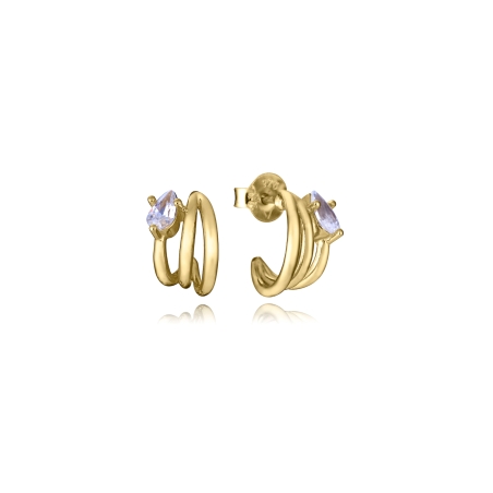 Pendientes Viceroy Triple Aro Abierto Circonitas 2348E100-30