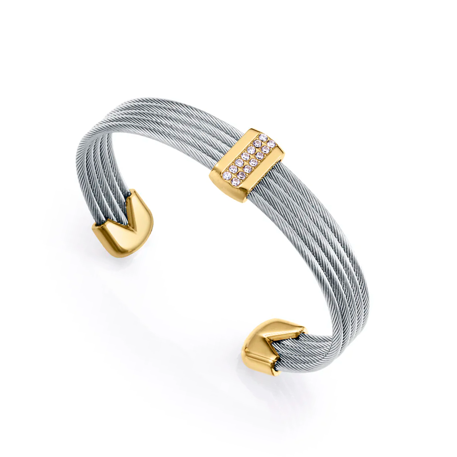 Viceroy Fashion - Bracciale in acciaio con zirconi neri