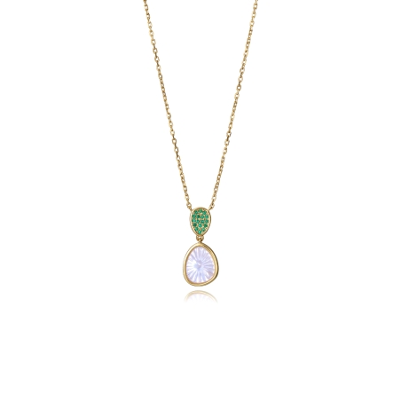 Collar Viceroy Circonitas Verdes Y Perla 2364C100-92