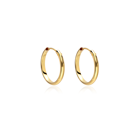 PENDIENTES ARO 16MM ORO 18K