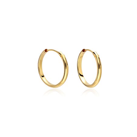 PENDIENTES ARO 16MM ORO 18K