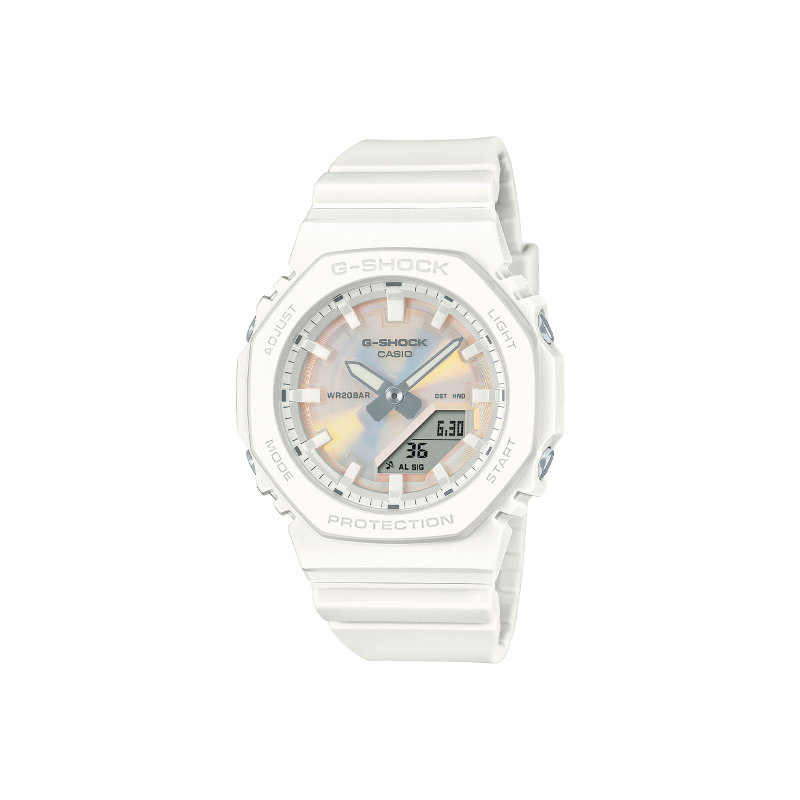 Reloj Casio G-Shock Blanco Esfera Holográfica GMA-P2100PC-7AER
