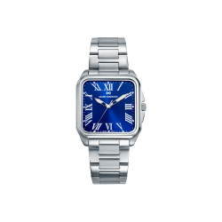 Reloj Mark Maddox Acero Cuadrado Esfera Azul  HM0153-32